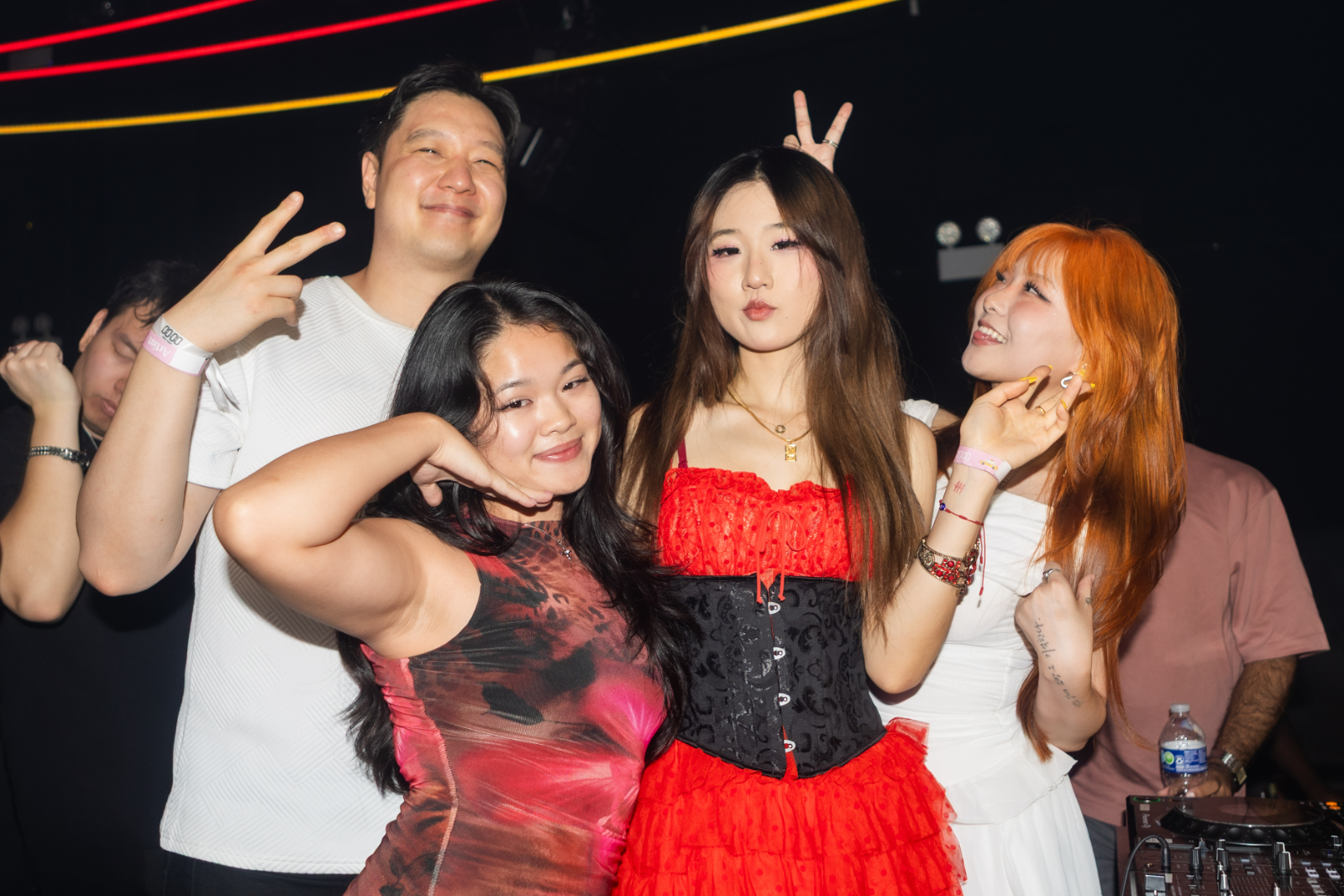 The Hanami Nights team in the booth
