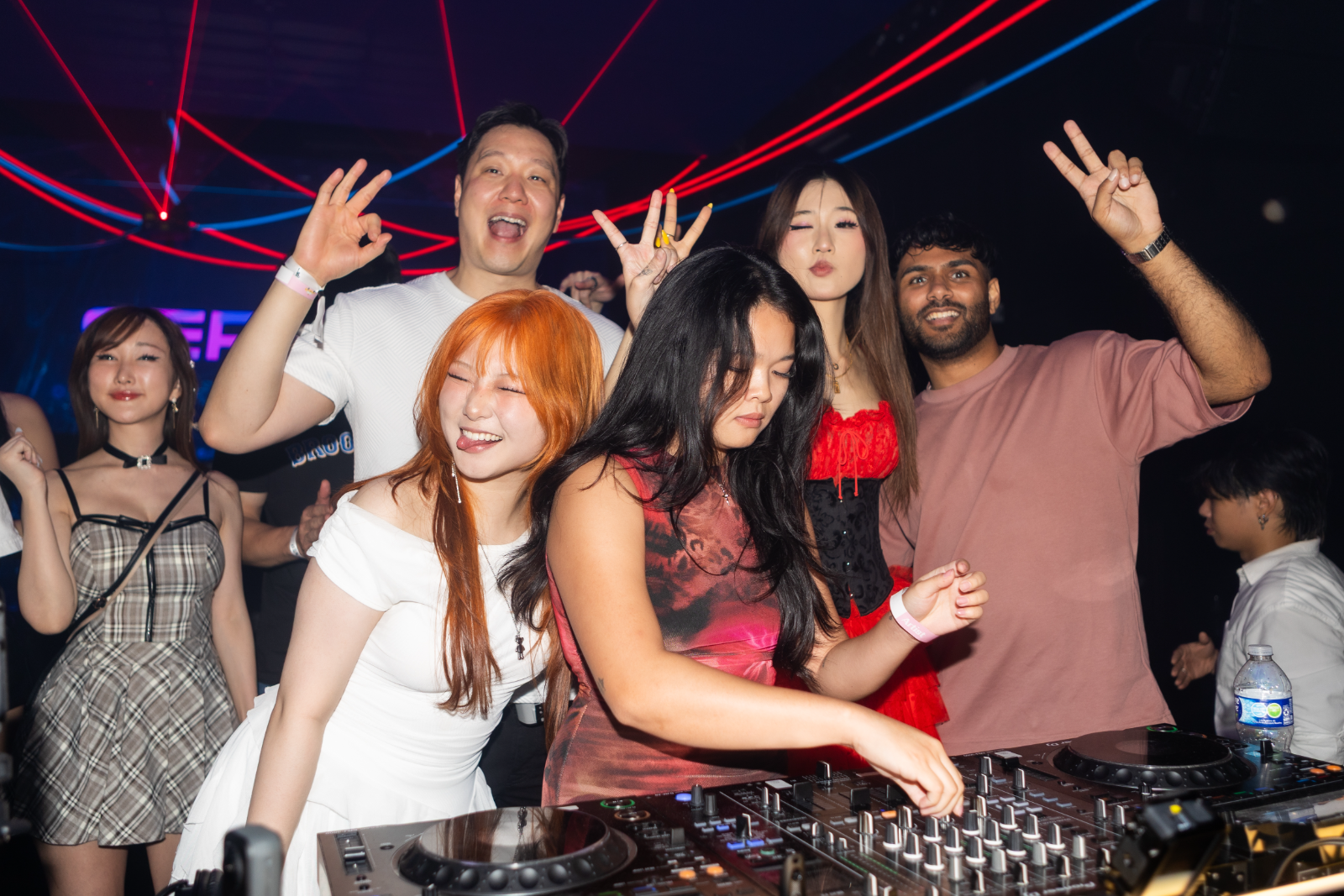 The booth at Hanami Nights, closing out the night